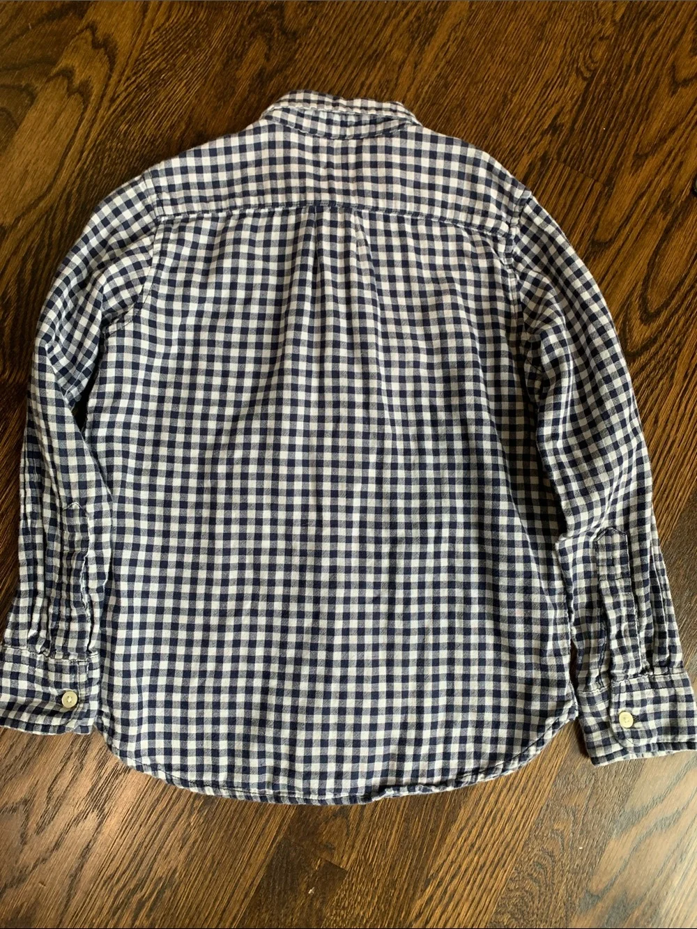 GAP gingham button